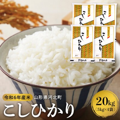 コシヒカリ20kg 令和6年山形県産