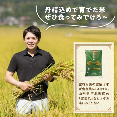 【令和8年産米】2027年5月中旬発送 特別栽培米 雪若丸5kg 山形県産 【JAさがえ西村山】