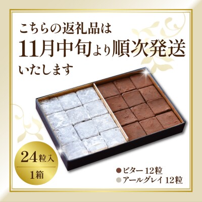 本格生チョコレート ビター&アールグレイ 24粒入り