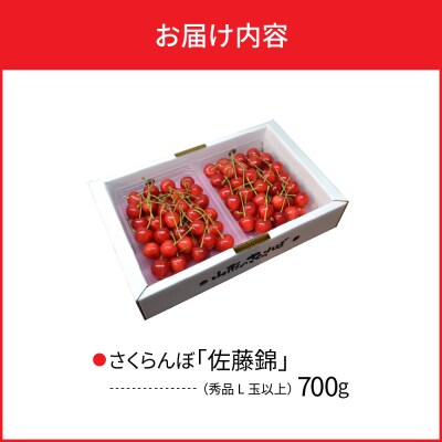  【令和7年産】さくらんぼ 佐藤錦 700g L玉以上 ギフト箱入 秀品 山形県産【山形eLab】