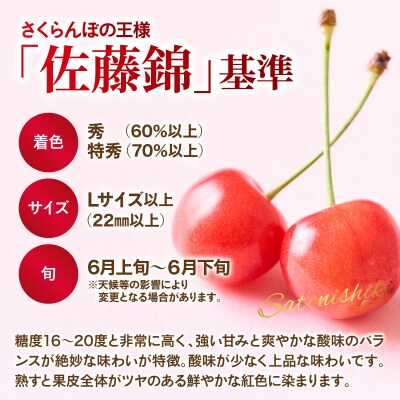 【令和9年産】 さくらんぼ食べ比べ2回定期便  「佐藤錦」と「紅秀峰」各1kg (500g×2)