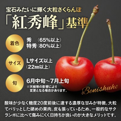 【令和9年産】 さくらんぼ食べ比べ2回定期便  「佐藤錦」と「紅秀峰」各1kg (500g×2)