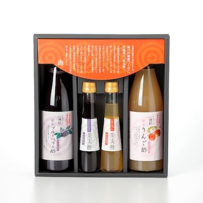 川場のお酢セット (飲む酢・原酢4本セット)