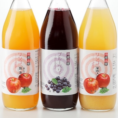 3種のジュース飲み比べセット　1,000ml×3本