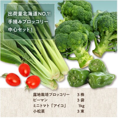 旬の採れたて野菜「ブロッコリーセット」　　　　　　　　　　　　　　　　　　　　　【0065-002】