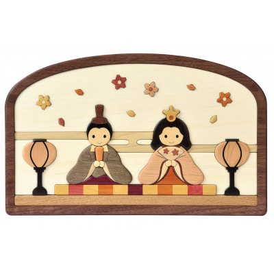 木製寄木ひな人形　Aタイプ【0092-001】