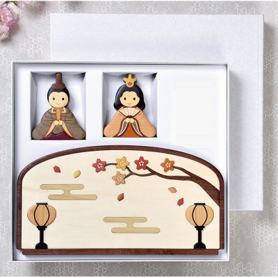 木製寄木ひな人形　Bタイプ【0092-002】