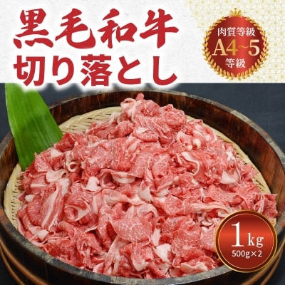 黒毛和牛 切り落とし 1kg A4～A5ランク_S001-001