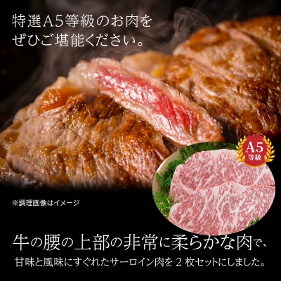 【指定日必須】天草産 黒毛和牛 A5等級 特選サーロインステーキ 2枚_S001-015A