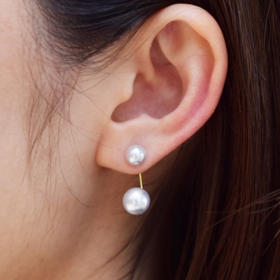 天草産 6mm-6.5mm&8mm-8.5mm ピアス あこや真珠_S101-252
