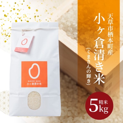 天草市栖本町産　小ヶ倉清き米(くまさんの輝き)　精米 5kg_S135-003
