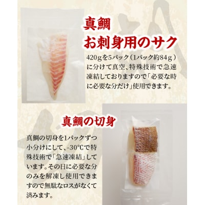 真鯛切り身&お刺身用サクセット【firesh】_S106-019A