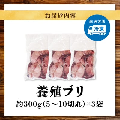 ブリ切り落とし(皮付)約900g_S010-078