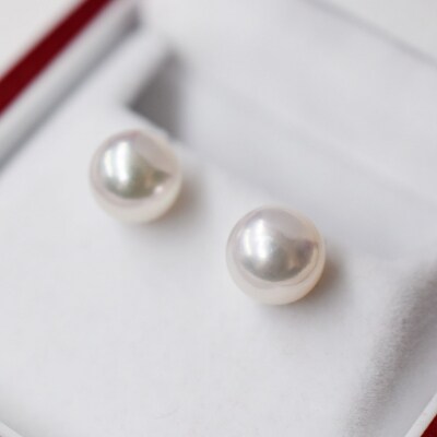 8-8.5mmあこや真珠 スタッドパールピアス D:ピアス チタン_S085-322A