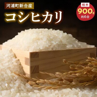 河浦町新合産　コシヒカリ　精米　900g(約6合)_S112-015