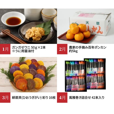 【定期便12回】天草市堪能12ヵ月定期便_S999-T04