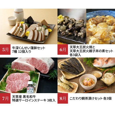 【定期便12回】天草市堪能12ヵ月定期便_S999-T04