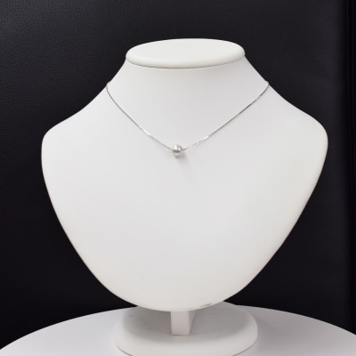 8.5mm - 9mm ネックレス あこや真珠 SV925 ベネチアンチェーン_S085-383