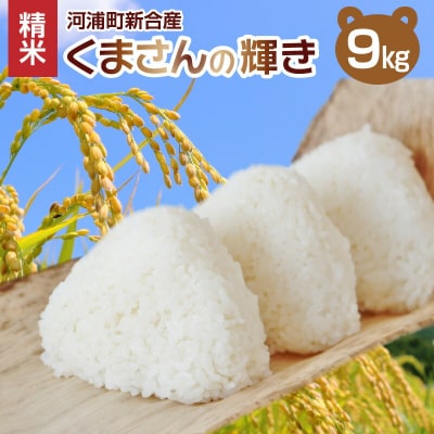 【先行受付】河浦町新合産 くまさんの輝き 精米 9kg_S112-019
