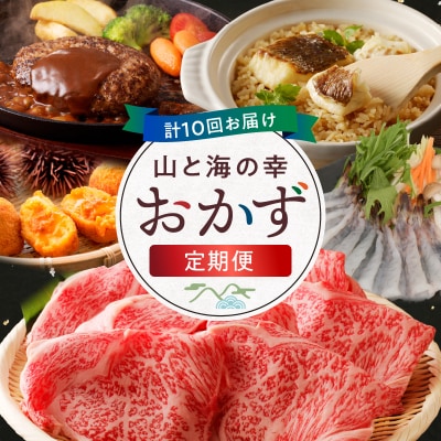 【定期便10回】山と海の幸おかず定期便_S999-T14