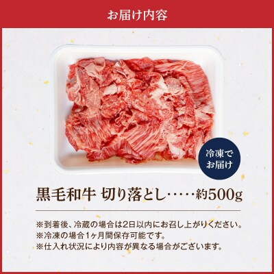 A4～A5等級 黒毛和牛 切り落とし 500g(1P)_S001-033