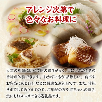 【定期便3回】真鯛切り身&お刺身用サクセット【firesh(R)】_S106-019-T03