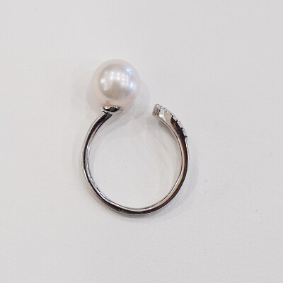 真珠 ホワイトピンク 8-8.5mm リング【13号～15号まで】_S101-378-14size