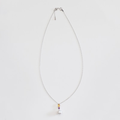 あこや真珠 ホワイトピンク 9-9.5mm 半貴石 ペンダントトップ 【B】_S101-389