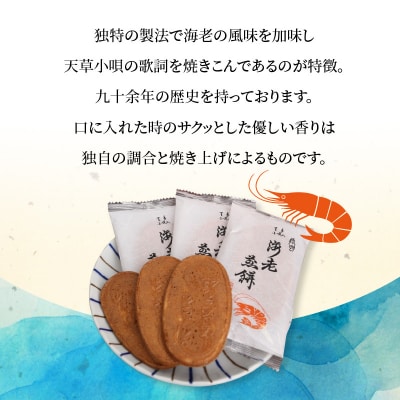 天草小唄海老煎餅 3枚入り×48袋_S019-005