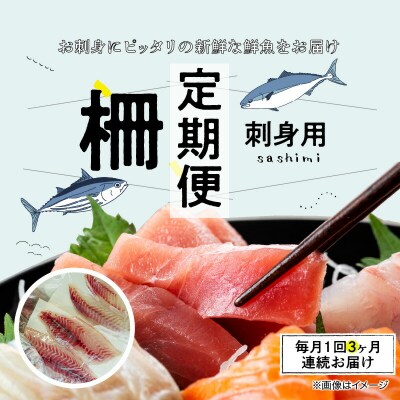 指定日必須【全3回　連続】お刺身用柵定期便_S121-T03