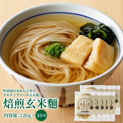 特別栽培米からできた焙煎玄米麺(120g×10袋)_S067-029