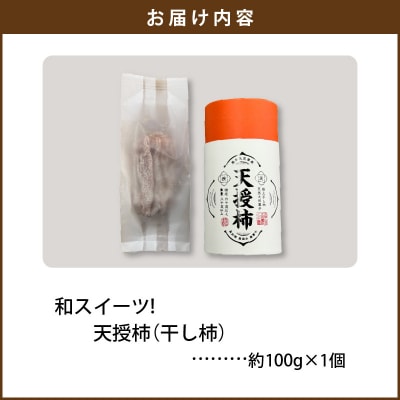 和スイーツ!天授柿(干し柿) 100g×1個_S111-006