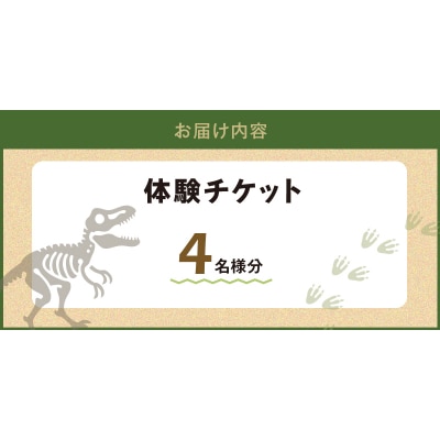 化石ディグ利用券(4名様)_S174-004