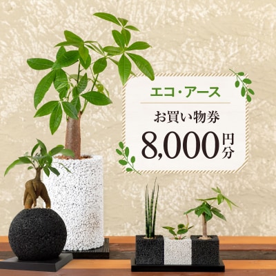 エコ・アースでご利用可能なお買い物券　8,000円分_S060-119