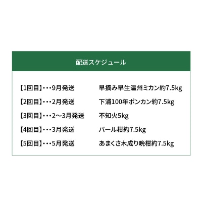 【訳あり 定期便5回】天草 下浦地区の農家が愛情込めて育てた柑橘5種_S040-018A