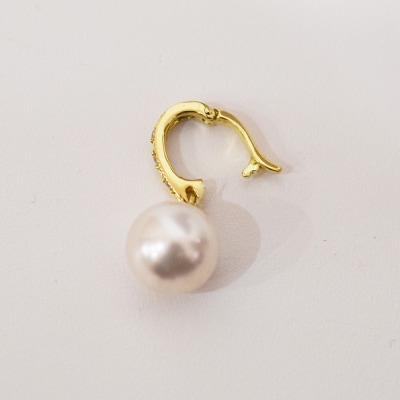 真珠 ネックレス ダイヤ クリッカー 0.02ct 8-8.5mm ホワイトピンク_S101-492
