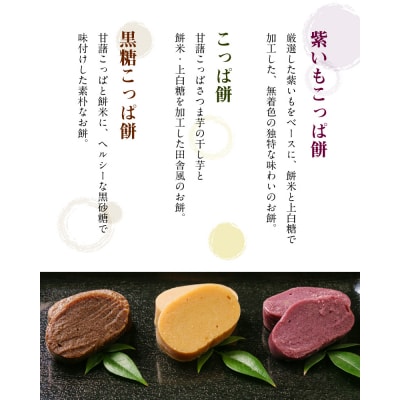【定期便2回】天草 郷土の味 こっぱ餅詰め合せ 3個入り_S031-003-T02