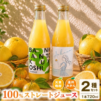 ストレートジュース温州みかん・天草晩柑飲み比べセット_S178-001