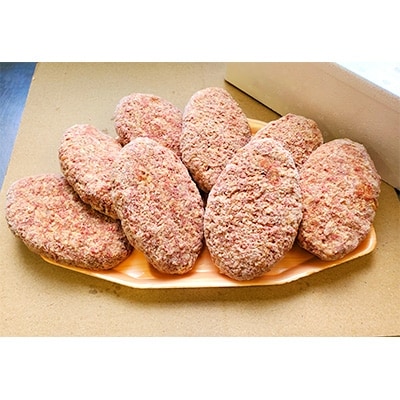 【地元ブランド】豊後牛粗挽き生ハンバーグ(160g×8個)