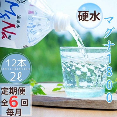 【毎月定期便】長湯温泉マグナ　「マグナ1800」　2L×12本全6回