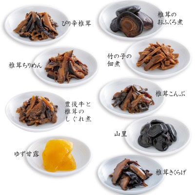 豊後茸師(ぶんごなばし) 姫 佃煮 10ケ詰合せ