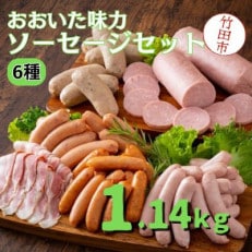 大分県産 おおいた味力 ソーセージセット 計1.14kg【大分県5市共同】(竹田市)