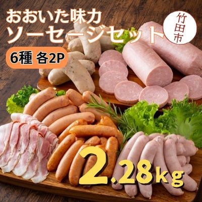 大分県産 おおいた味力 ソーセージセット 計2.28kg【大分県5市共同】(竹田市)