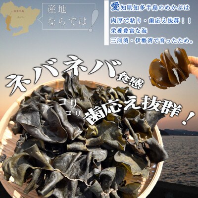 岬だよりのコリコリ食感・粘り抜群の乾燥めかぶ　120g×3袋