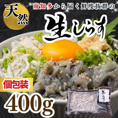 【南知多直送】天然生しらす 400g(100g×4袋)純国産・お刺身<岬だより>