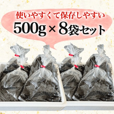 【数量限定】知多半島から直送 生海苔 (冷凍) (新物) 500g×8袋(4kg) 岬だより