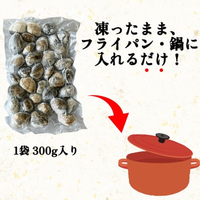 天然あさり 冷凍1.2kg(300g×4袋) 砂抜き・水洗い不要/生品質急速冷凍 愛知県産