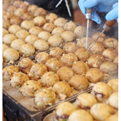 名古屋風醤油たこ焼き「赤(カツオ味)」50コ【篠島産の蛸使用!手焼き】CAS冷凍 子供のおやつに