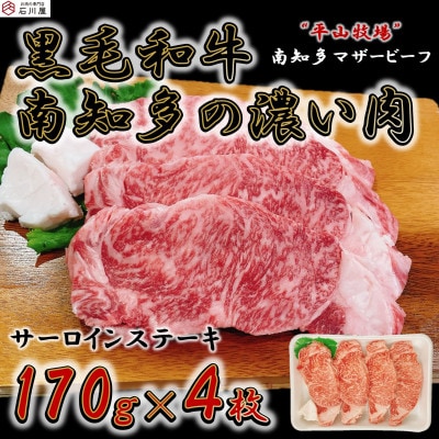 【数量限定】牛肉 サーロインステーキ 170g×4枚 南知多マザービーフ 国産牛