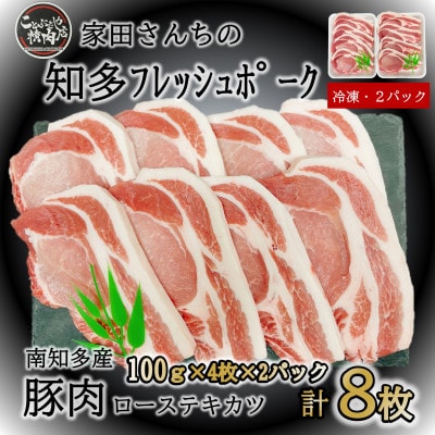 知多フレッシュポーク ロース テキカツ(計8枚 100g×4枚×2P)愛知県南知多町産